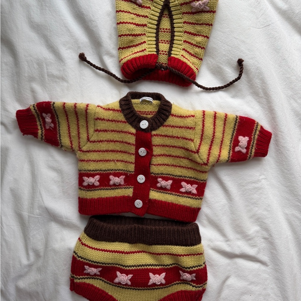 Shrimps Striped Baby Set size 3-6 months